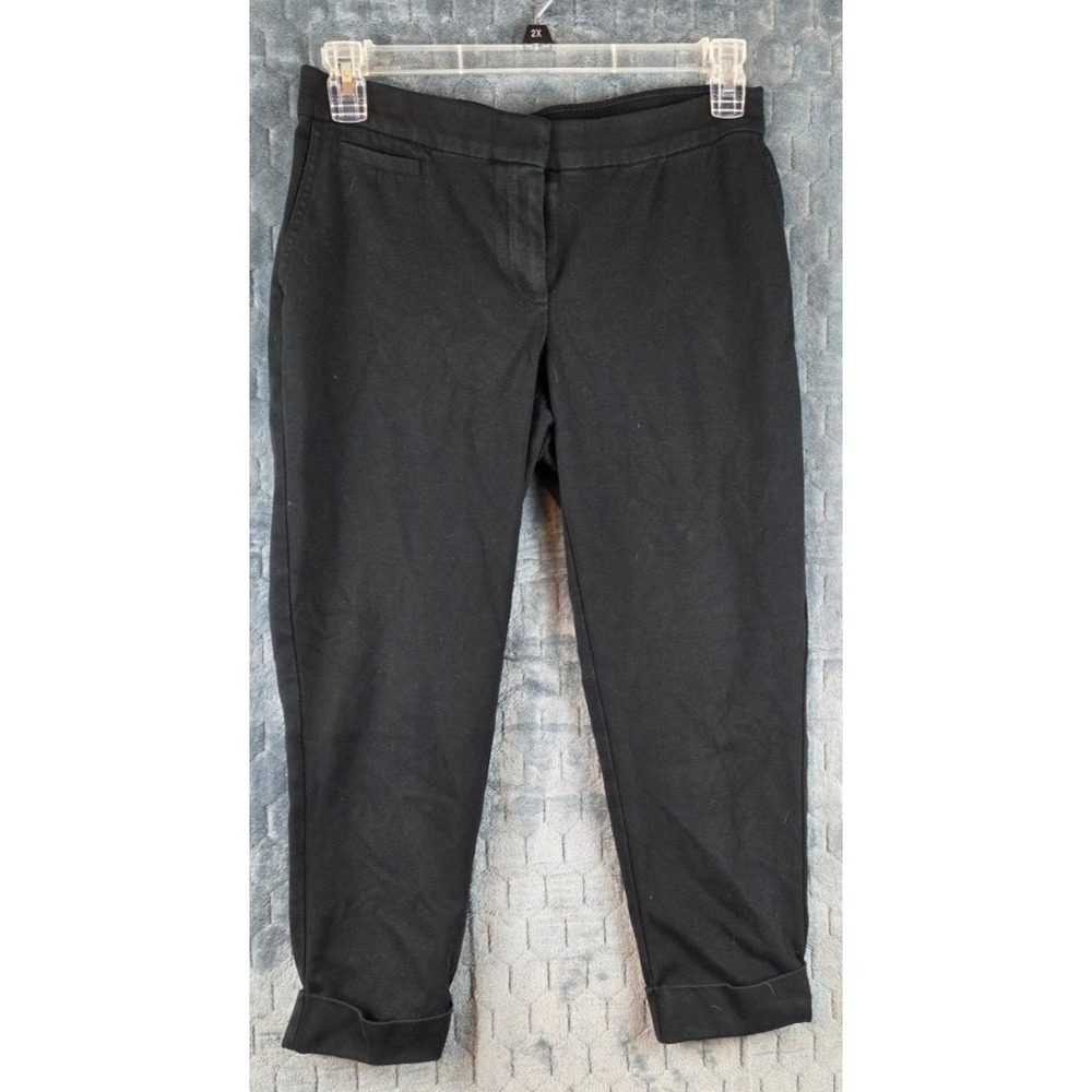 J. Jill‎ Women's Pants Size S Petite Black Solid Stretch Pockets Back Elastic